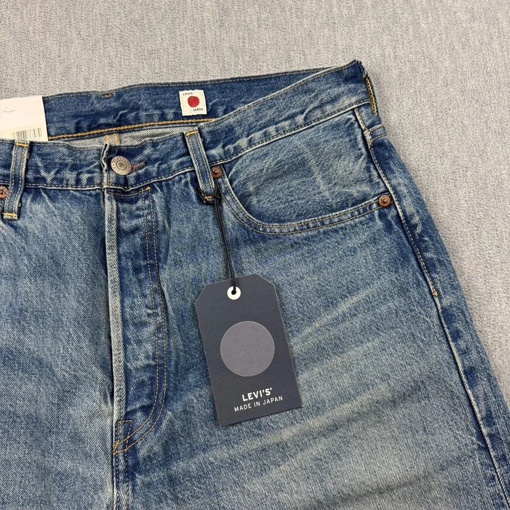 Levis 501 Jeans Mens 34X32 Selvedge‎ Denim Made In Japan 1980'S Straight Leg NWT